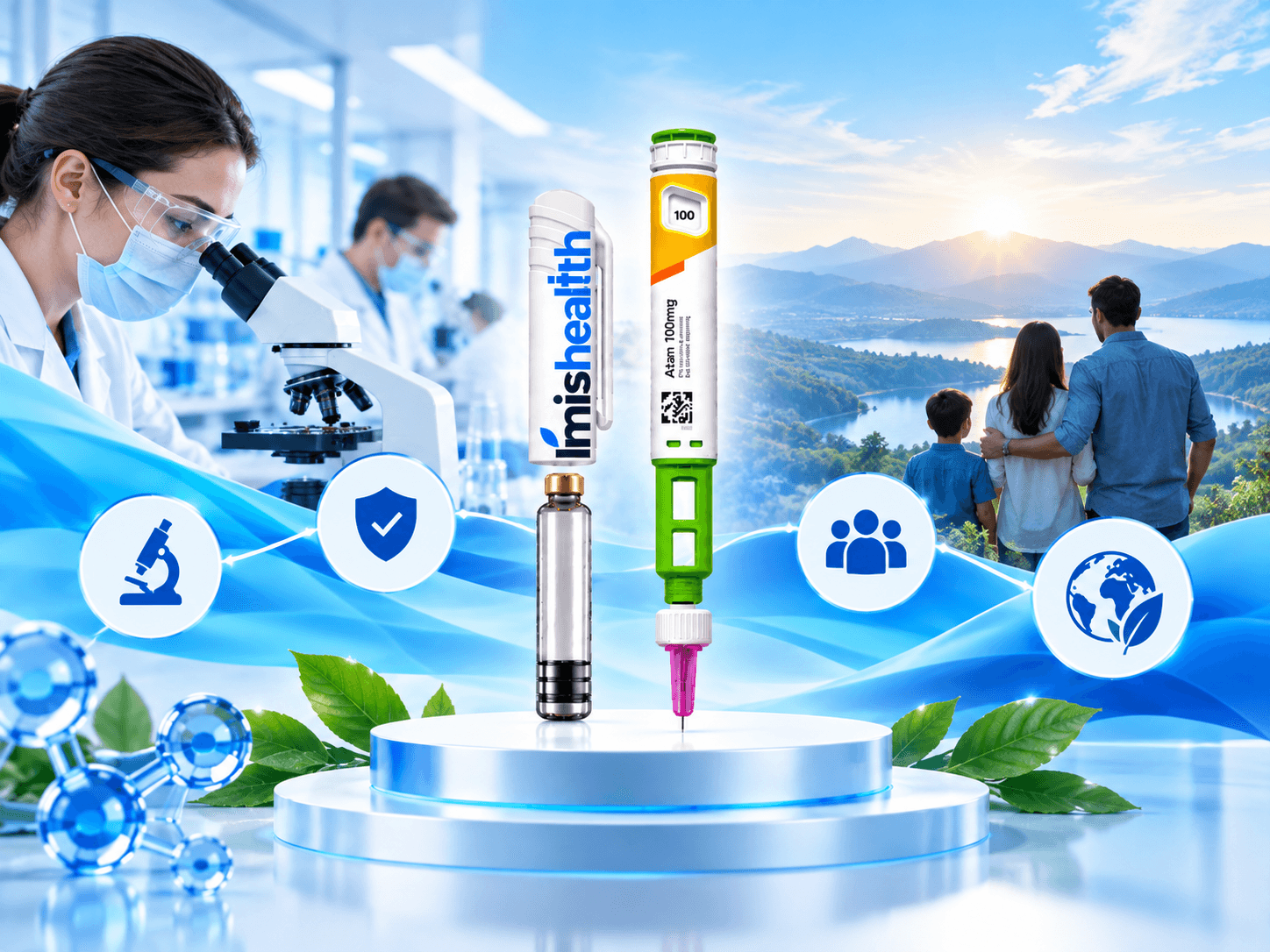 Research peptide pens being prepared in the lab – Imishealth