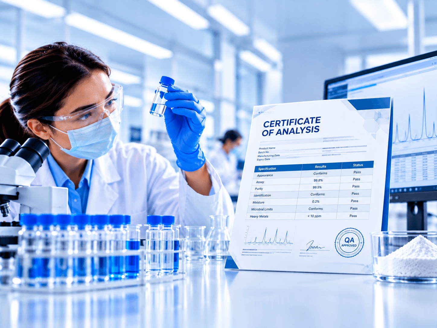 Certificates of Analysis for research peptides – Imishealth