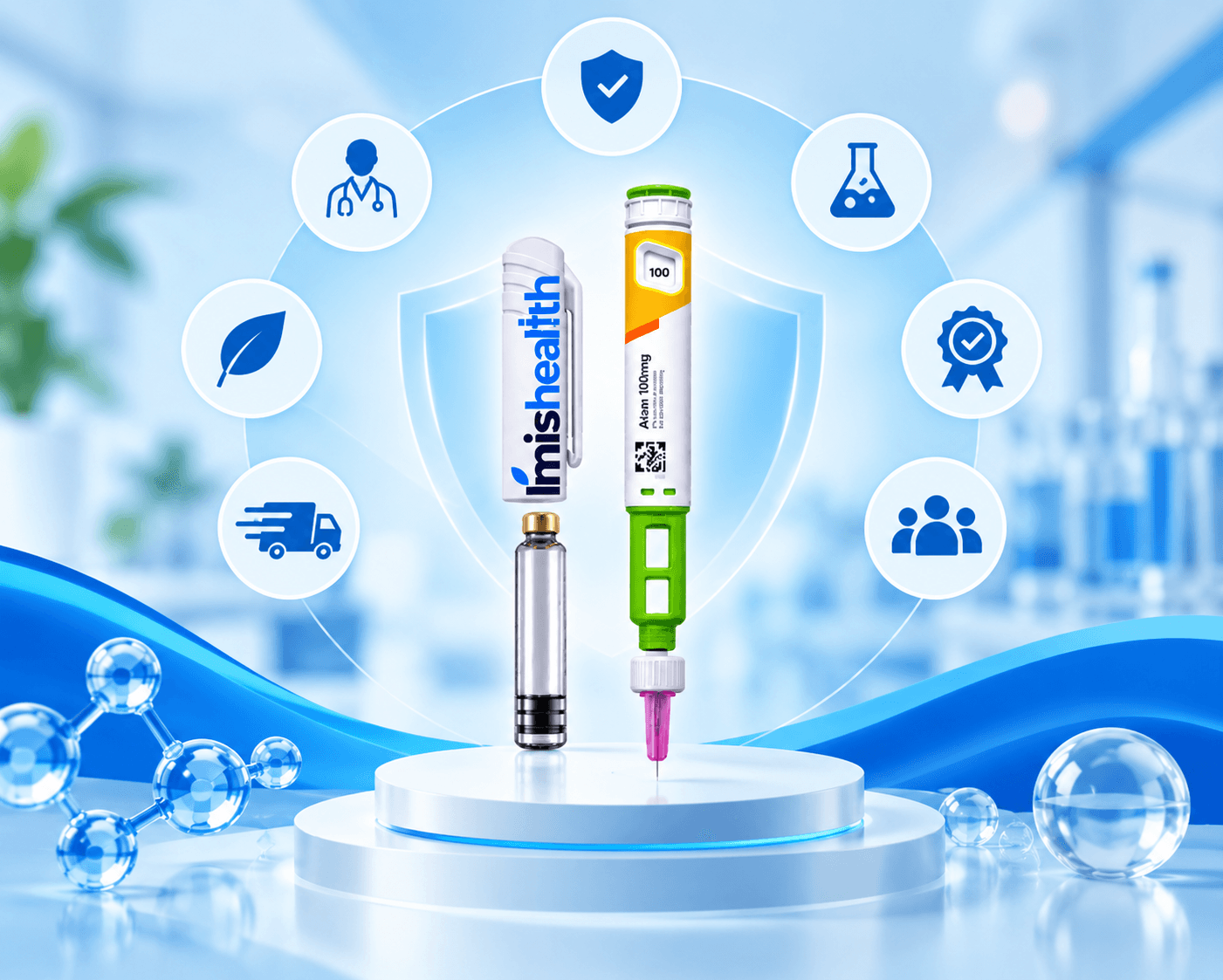 Research peptides and branded packaging – Imishealth